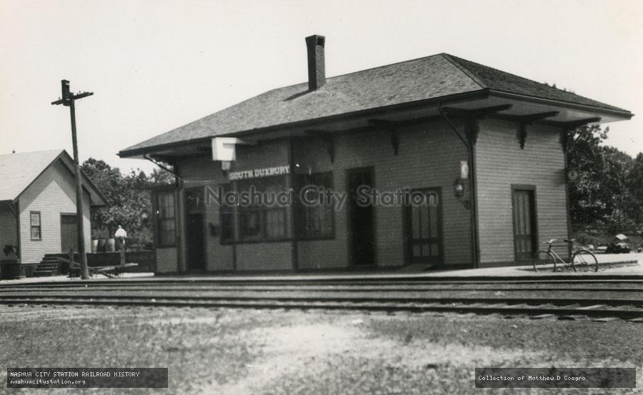Postcard: Railroad Station, South Duxbury, Massachusetts